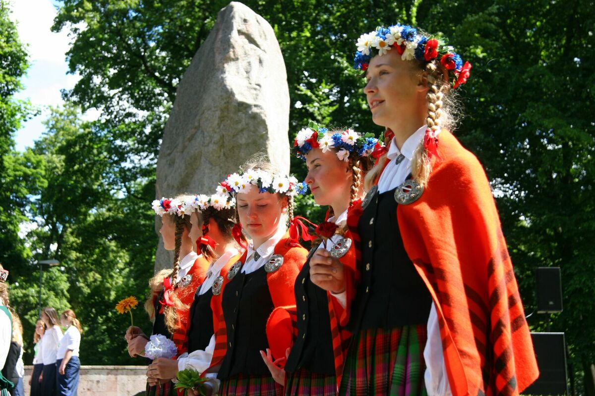 Skolēni. Foto: LETA