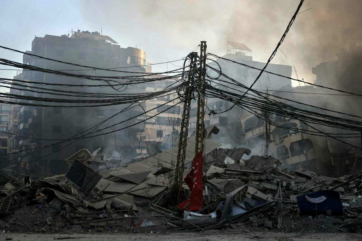 Izraēlas radītie postījumi Libānā. Foto: Anwar AMRO / AFP