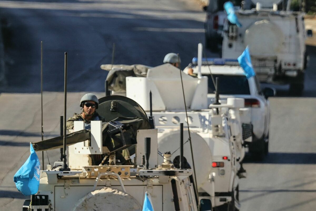 ANO miera uzturētāji Libānā. Foto: AFP