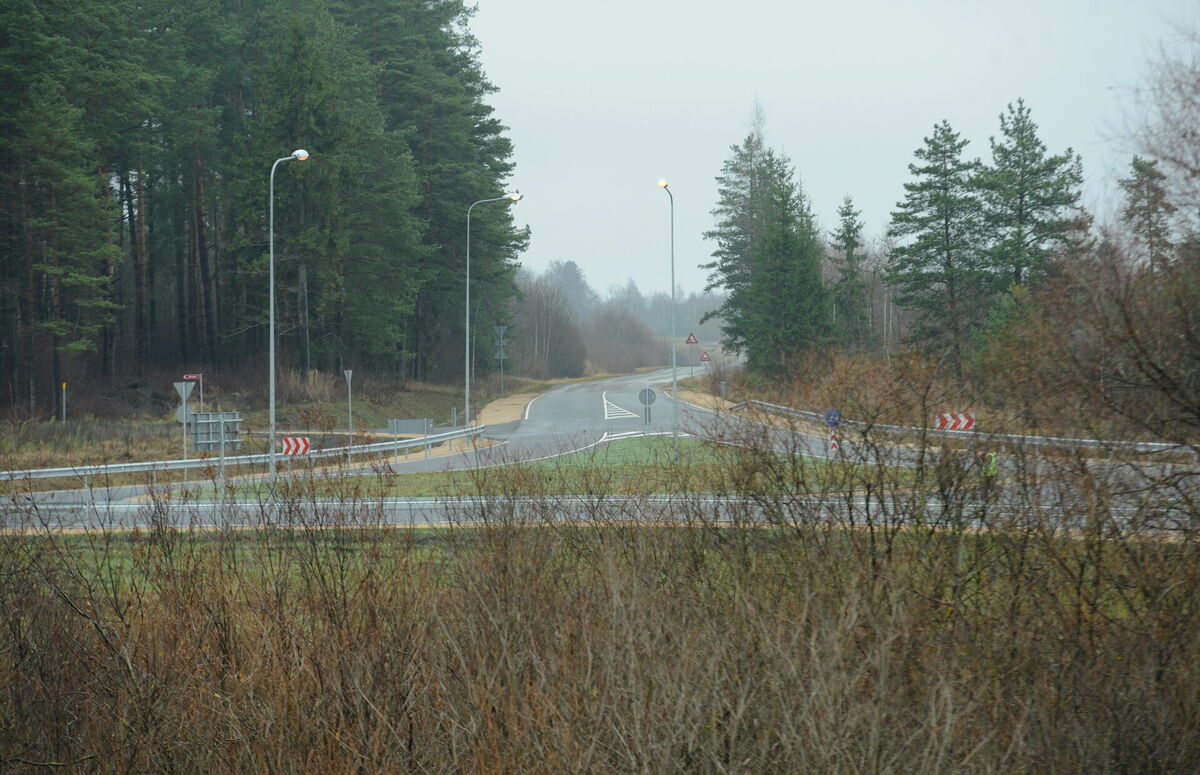 Šoseja Tīnūži-Koknese. Foto: Evija Trifanova/LETA