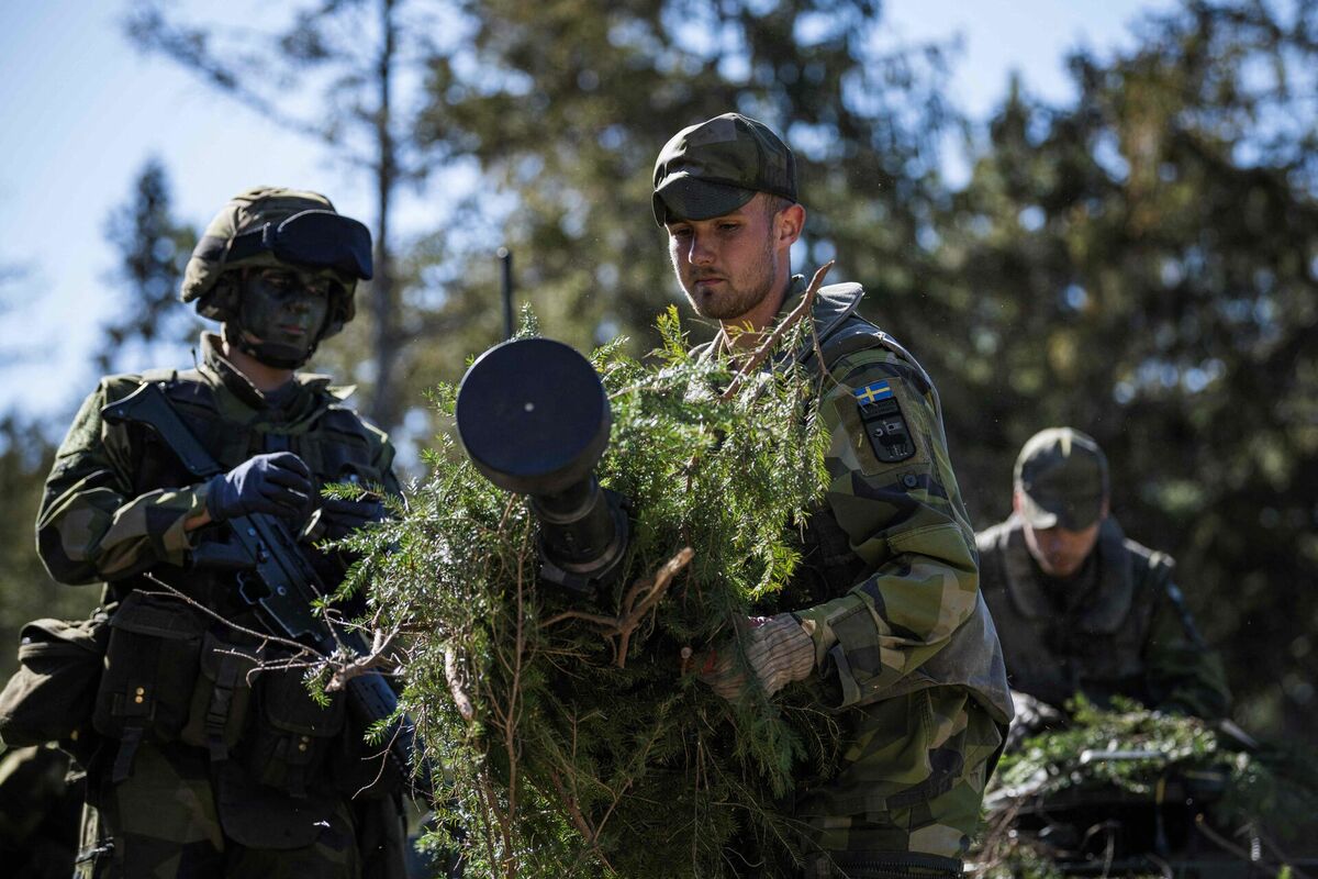 Zviedru karavīri. Foto: Jonathan NACKSTRAND / AFP / Scanpix