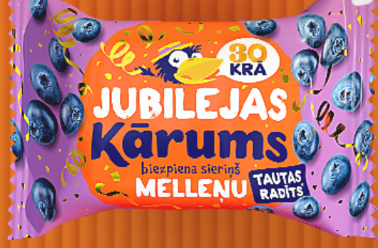 Latvijā ražotie sieriņi "Kārums". Foto: Publicitātes