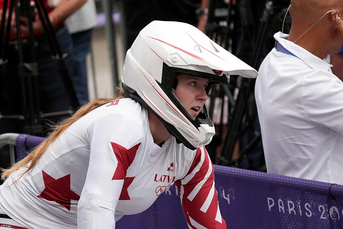 Latvijas BMX braucēja Veronika Monika Stūriška. Foto: Edijs Pālens/LETA