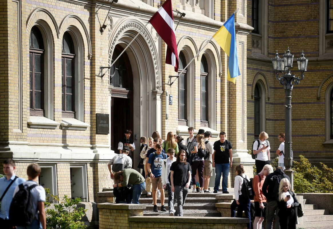 Latvijas Universitātes ēka Raiņa bulvārī. Foto: Zane Bitere/LETA