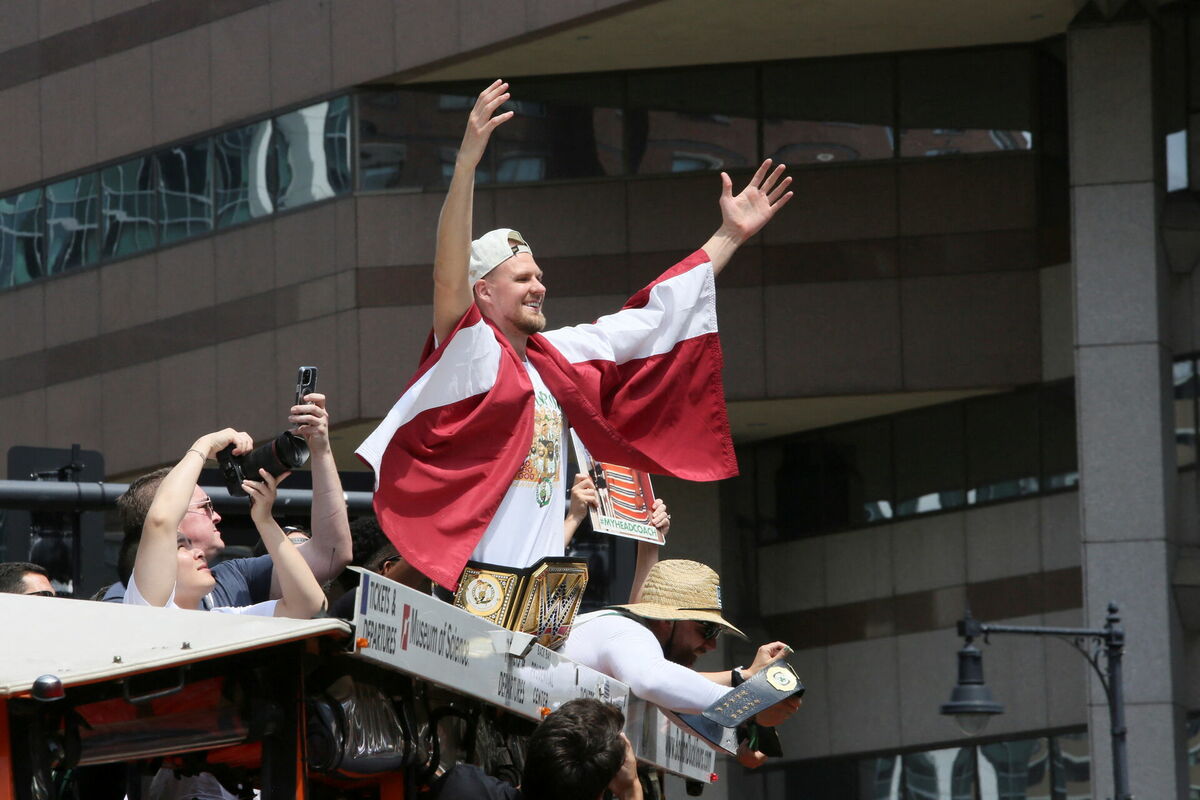 Kristaps Porziņģis. Foto: REUTERS/Lauren Owens Lambert/Scanpix