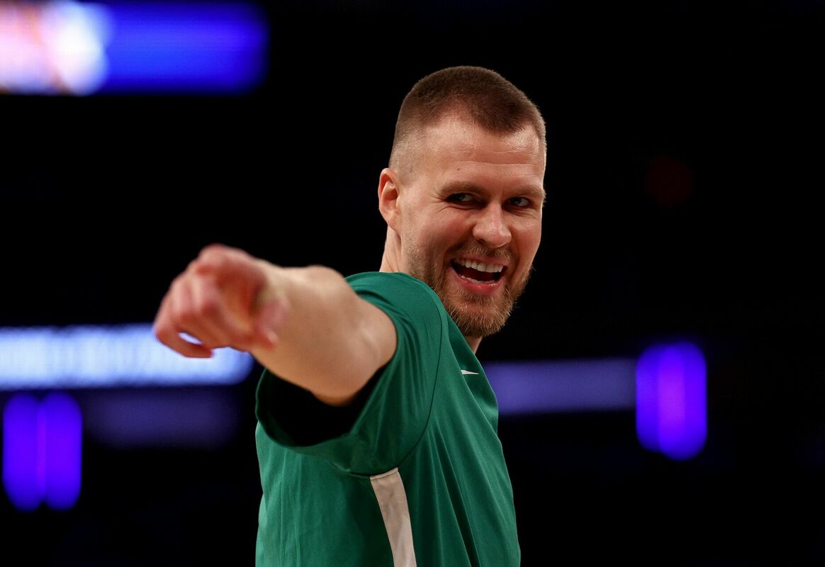 Latvijas basketbolists Kristaps Porziņģis. Foto: Elsa/Getty Images/AF