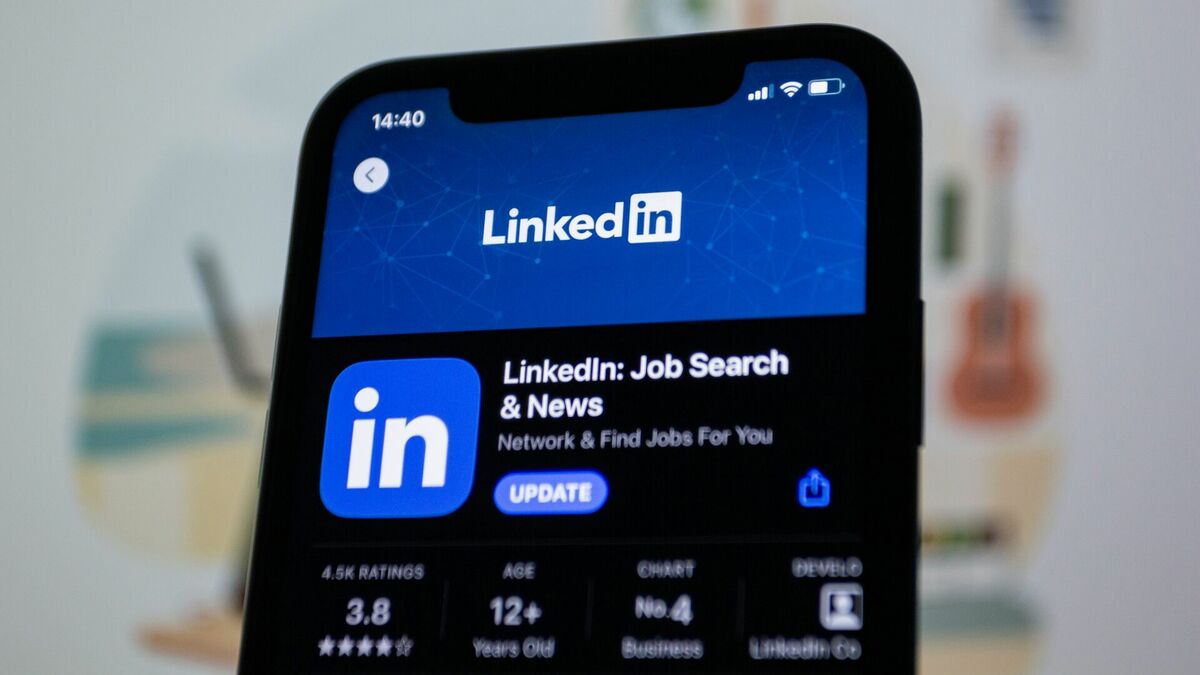 "LinkedIn" aplikācija. Foto: Unisplash