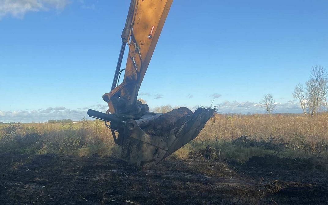 Otrā pasaules kara laika aviācijas bumba, kas ceturtdien atrasta Igaunijā. Foto: Igaunijas Glābšanas pārvalde