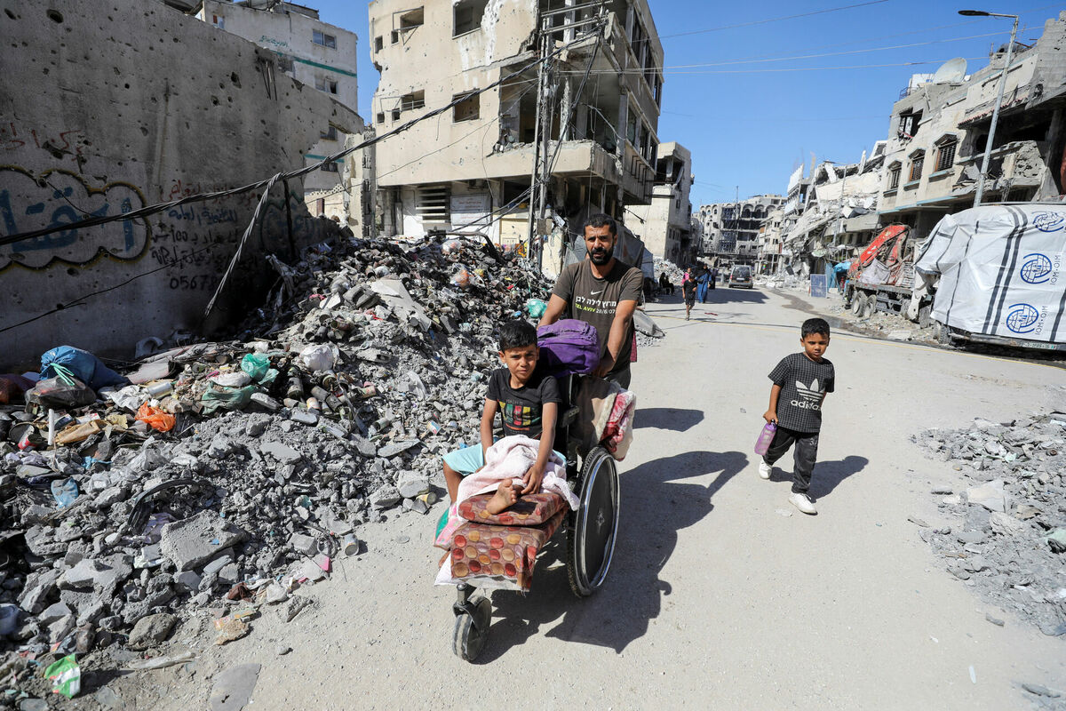 Izraēlas radītie postījumi Gazā. Foto: REUTERS/Dawoud Abu Alkas