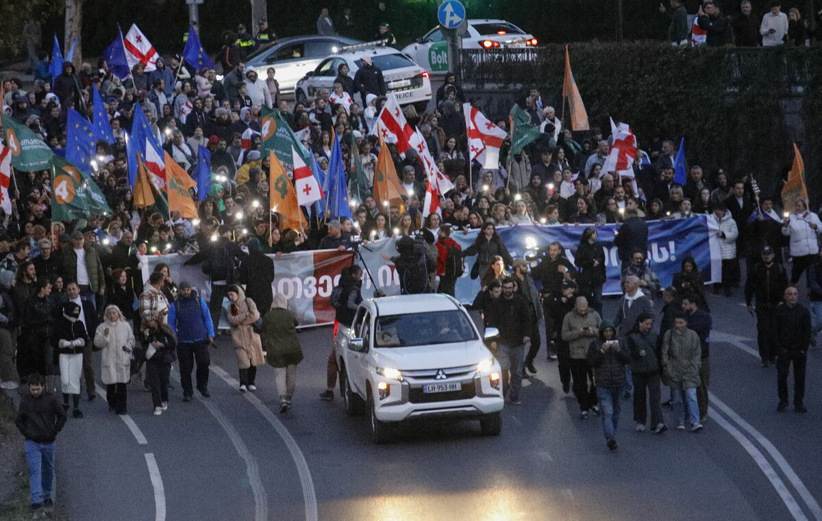 Gruzija. Foto: EPA/DAVID MDZINARISHVILI/Scanpix