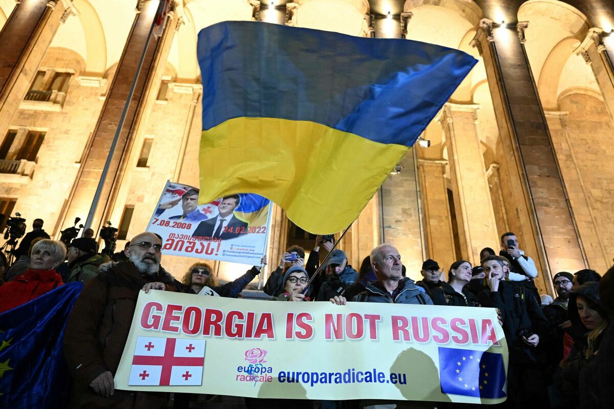 Vēlēšanas Gruzijā. Foto: scanpix/Vano SHLAMOV / AFP