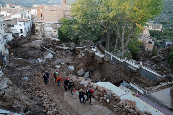 Plūdi Valensijā. Foto: scanpix/OSCAR DEL POZO / AFP