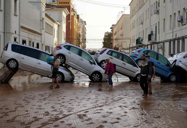 Plūdi Valensijā. Foto: scanpix/Manaure QUINTERO / AFP