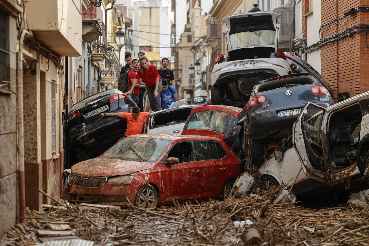 Paiportas pilsēta, Valensija. Foto: EPA/BIEL ALINO