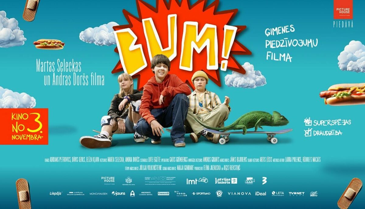 Kinoteātrī "Forum Cinemas" pirmizrādi piedzīvos pašmāju filma "Bum!". Publicitātes foto