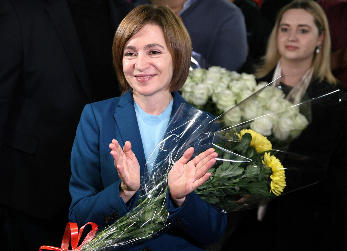 Maija Sandu. Foto: scanpix/REUTERS/Vladislav Culiomza