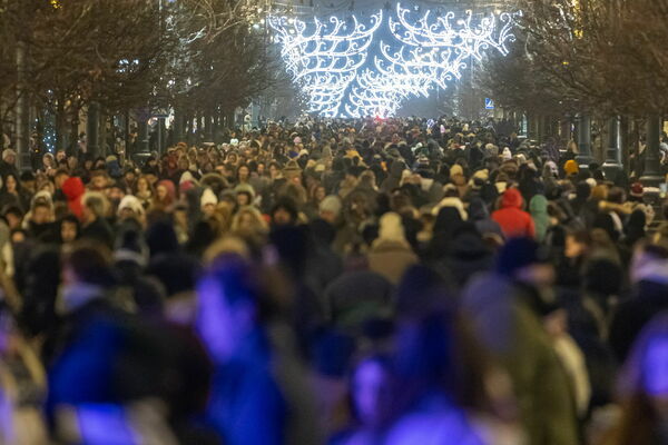 Viļņa Ziemassvētkos. Foto: GoVilnius pulicitātes attēls