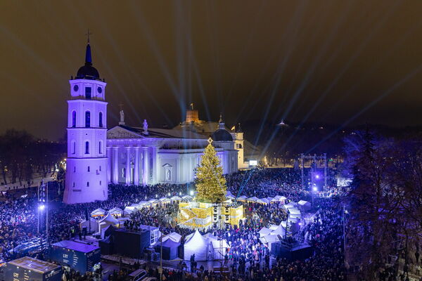 Viļņa Ziemassvētkos. Foto: GoVilnius pulicitātes attēls