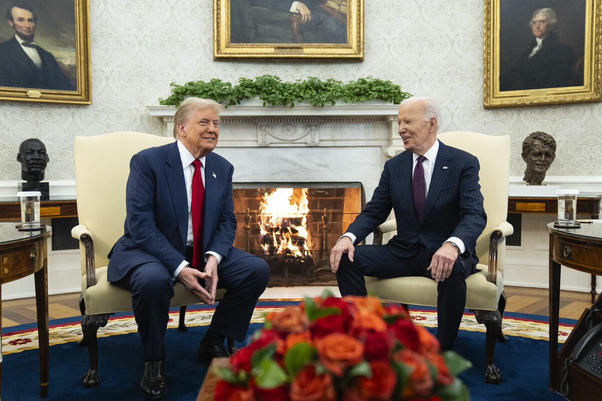 Donalds Tramps un Džo Baidens. Foto: AP Photo/Evan Vucci