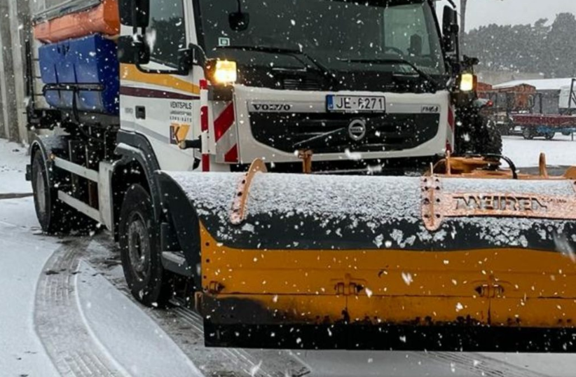 Ziemas dienesta tehnika Ventspilī. Foto: publicitātes