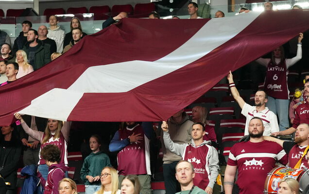 2025. gada Eiropas čempionāta kvalifikācijas turnīra spēle basketbolā. Foto: Evija Trifanova/LETA