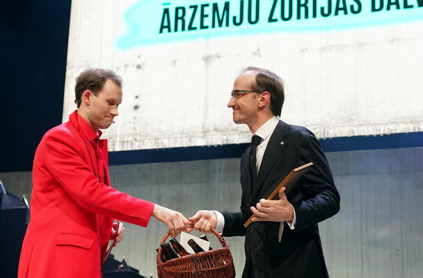 "Spēlmaņu nakts" ceremonija 2024. gada 23. novembrī. Foto: Evija Trifanova/LETA