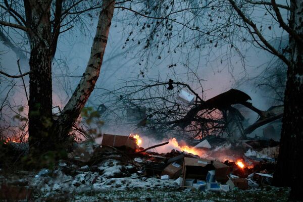 Aviokatastrofa Viļņā. Foto: scanpix/ Petras MALUKAS / AFP