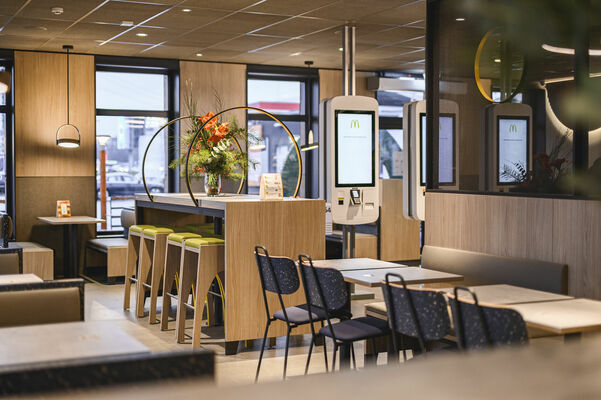 Modernizētais mcDonald's. Foto: publicitātes attēls