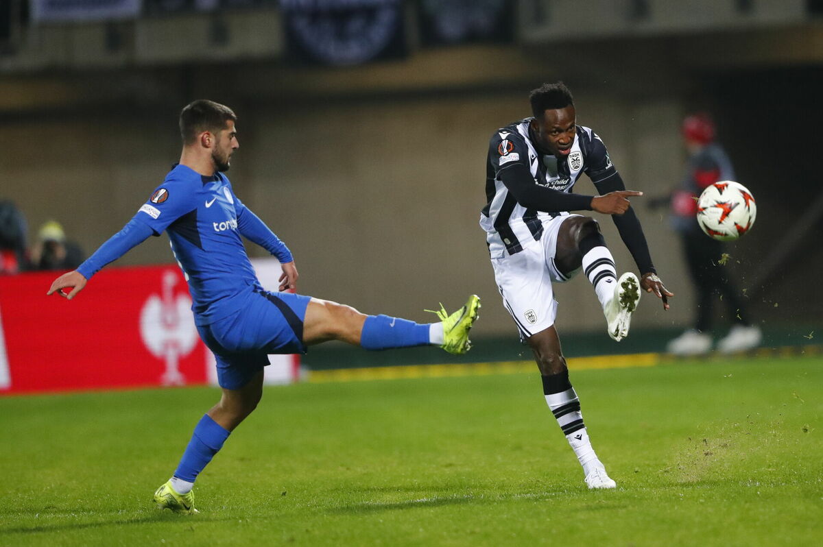 RFS un PAOK spēle. Foto: scanpix/EPA/TOMS KALNINS