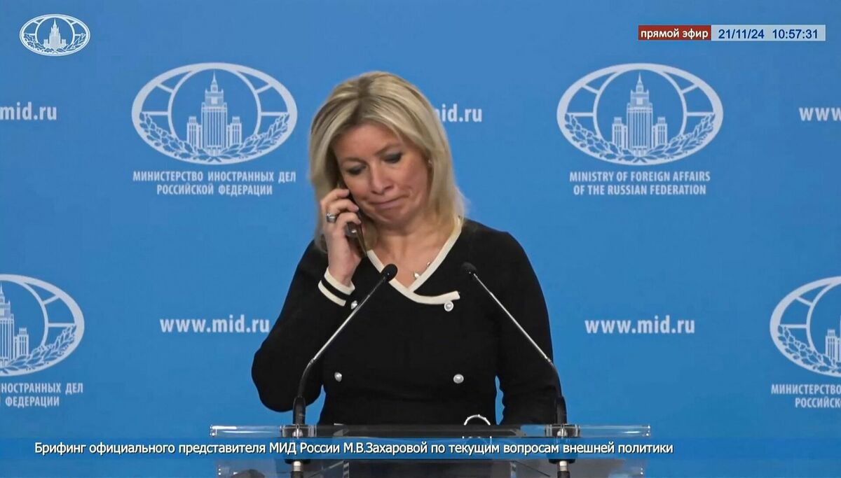 Marija Zaharova. Foto: AFP/Scanpix