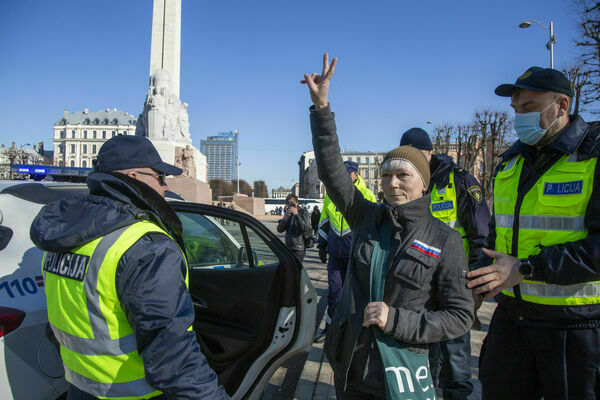 Jeļena Kreile, kurai piespriests nosacīts cietumsods. Foto: LETA