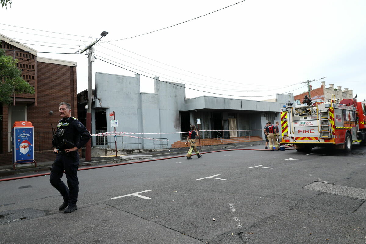 Aizdedzinātā sinagoga Austrālijā. Foto: scanpix/EPA/CON CHRONIS AUSTRALIA AND NEW ZEALAND OU