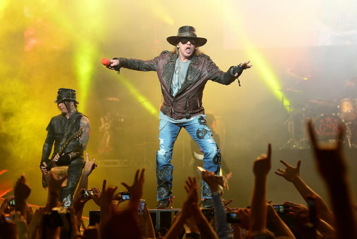 Grupas "Guns N’ Roses" koncerts. Foto: Ethan Miller/Getty Images/AFP