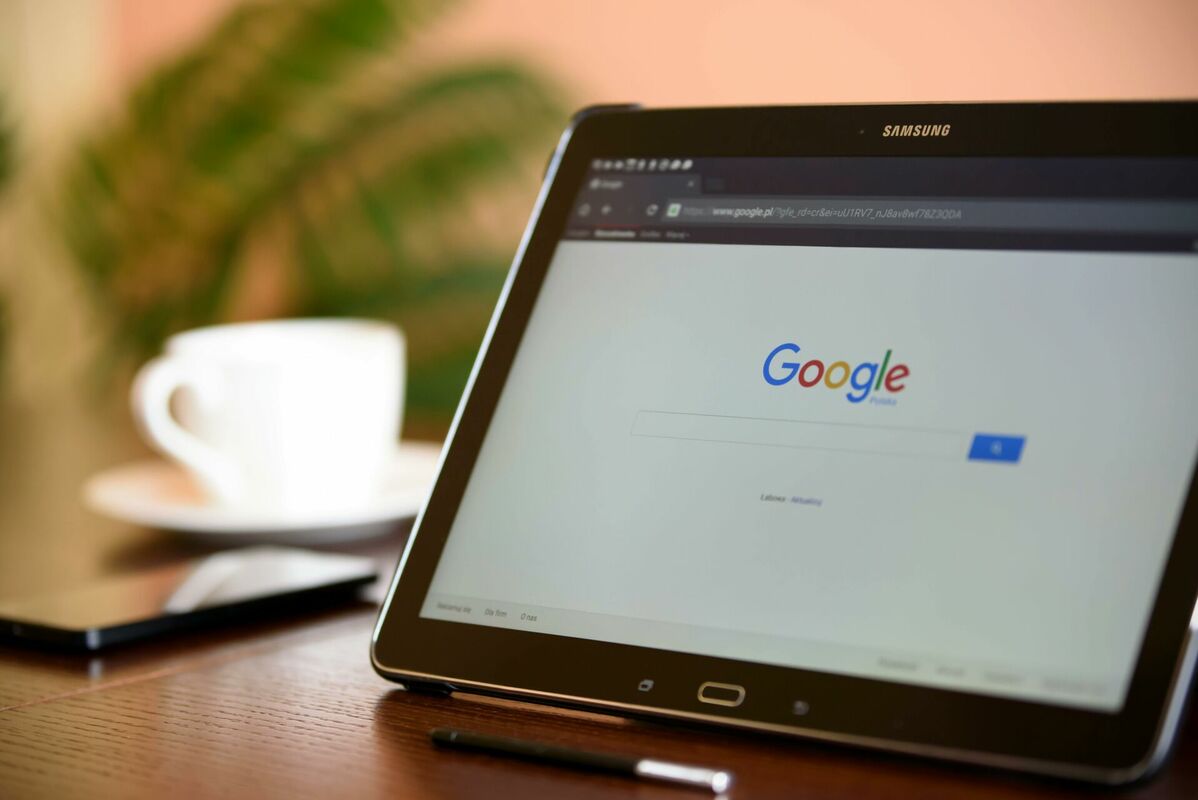 "Google" mājaslapa. Foto: Pexels