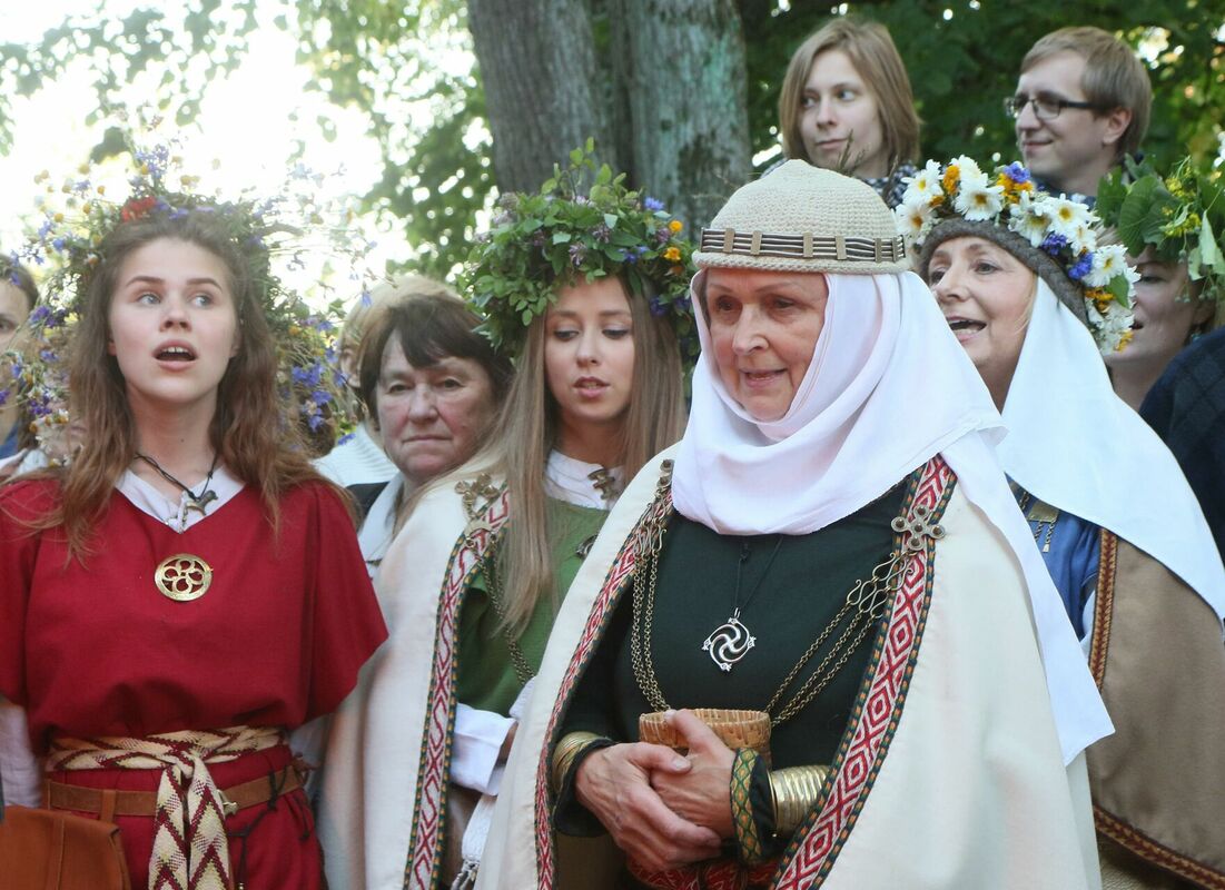 Kopienas "Romuva" pasākums. Foto: AFP PHOTO / Petras Malukas