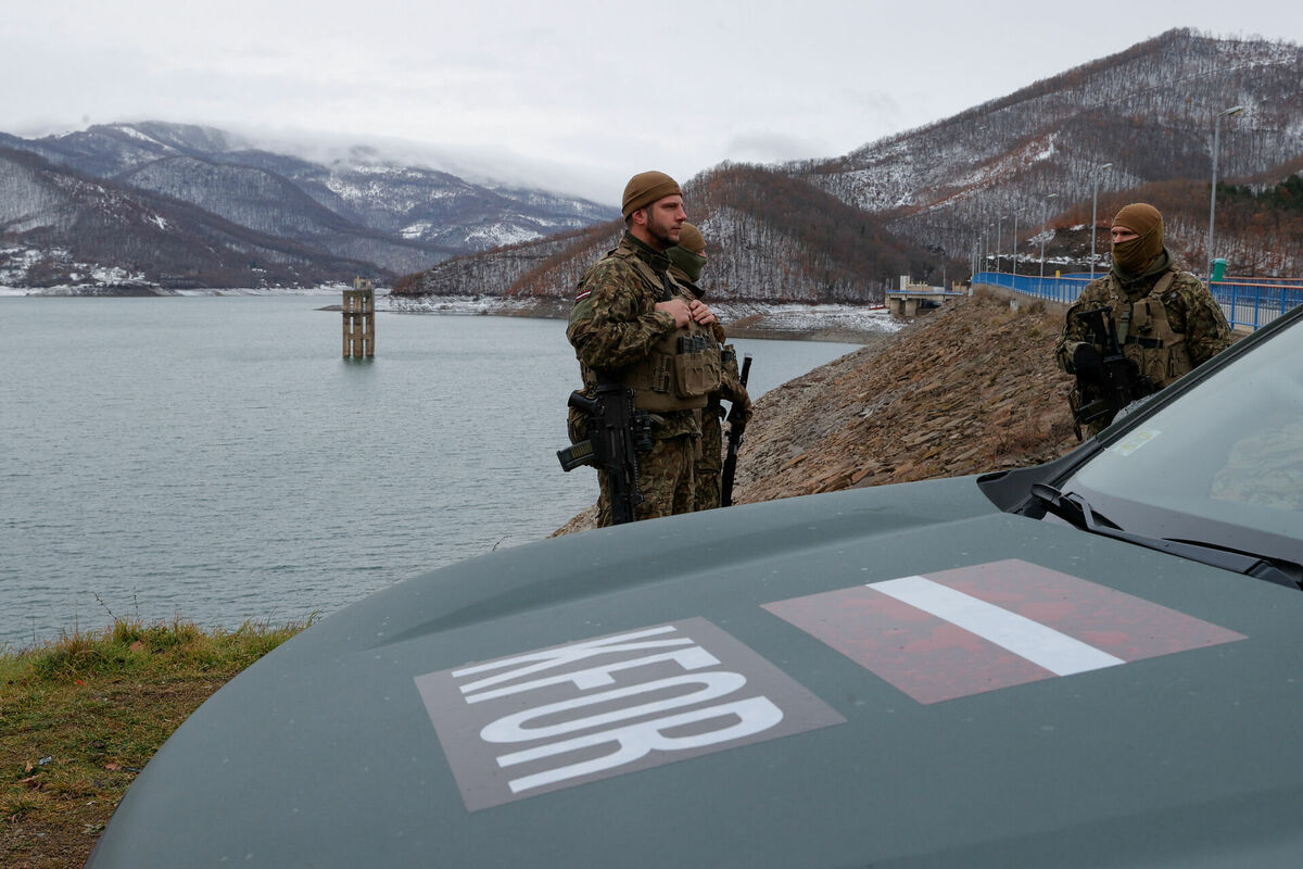 Latvijas karavīri Kosovā. Foto: REUTERS/Valdrin Xhemaj/Scanpix