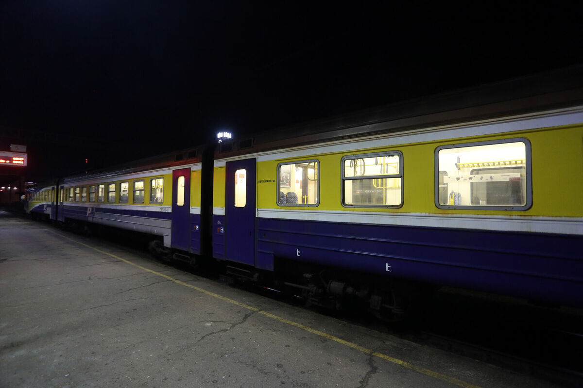 Pasažieru vilciens. Foto: Edijs Pālens/LETA