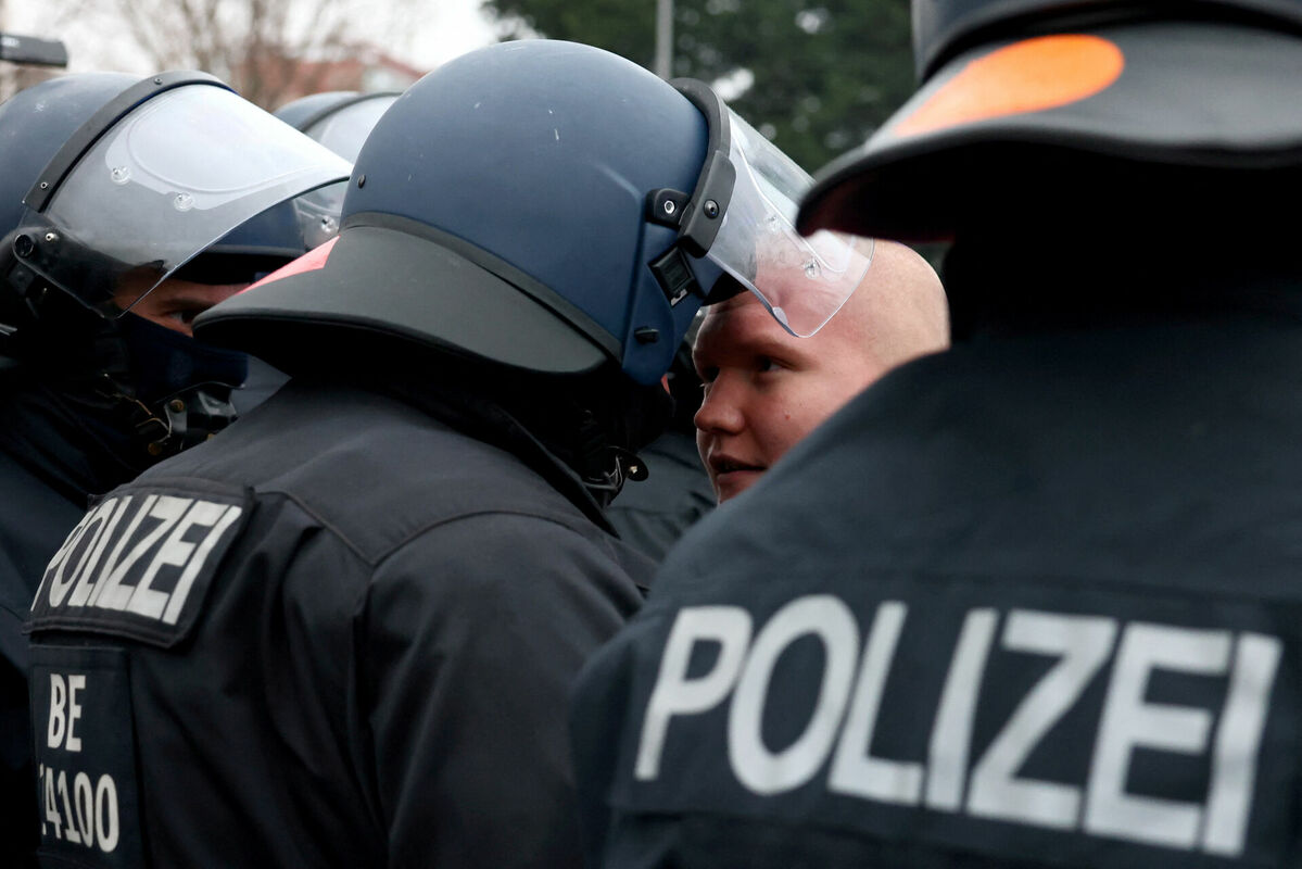 Policija Berlīnē, ilustratīvs attēls. Foto: scanpix/REUTERS/Christian Mang