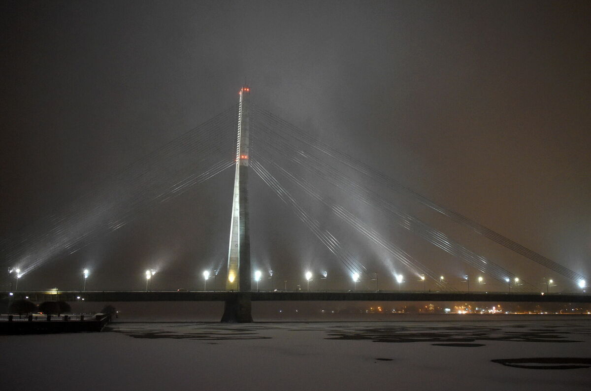 Vanšu tilts pār Daugavu. Foto: Zane Bitere/LETA