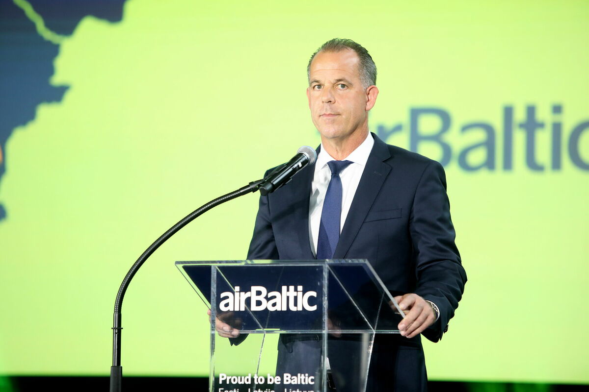 "airBaltic" izpilddirektors Martins Gauss. Foto: Ieva Leiniša/LETA