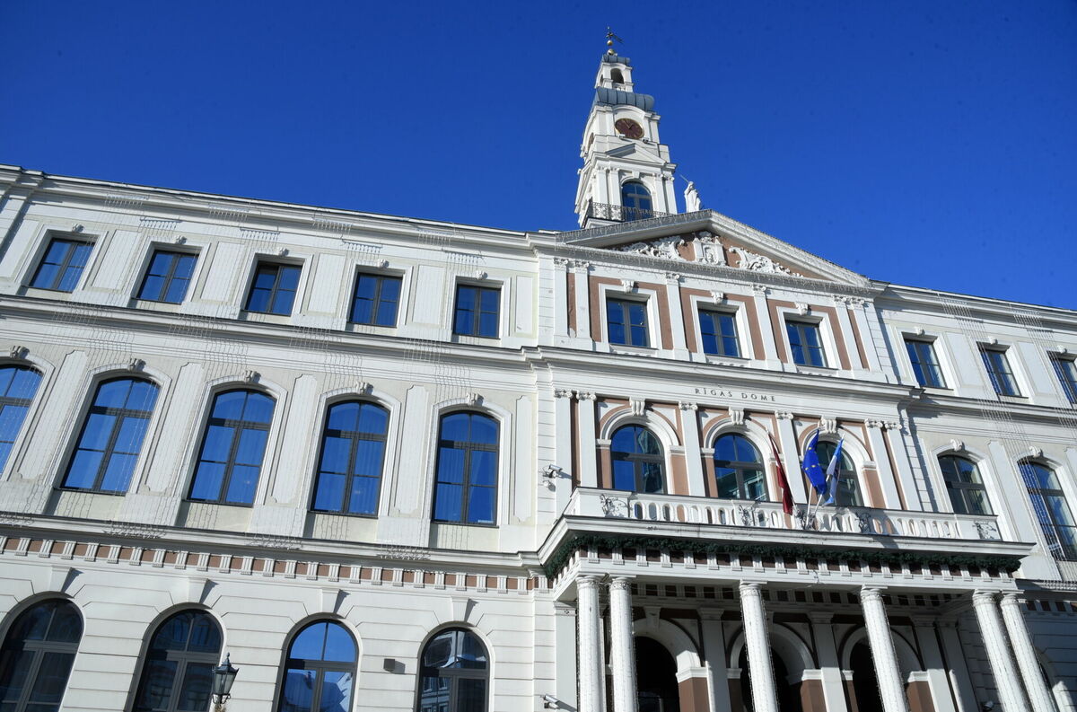 Rīgas domes ēka. Foto: Evija Trifanova/LETA
