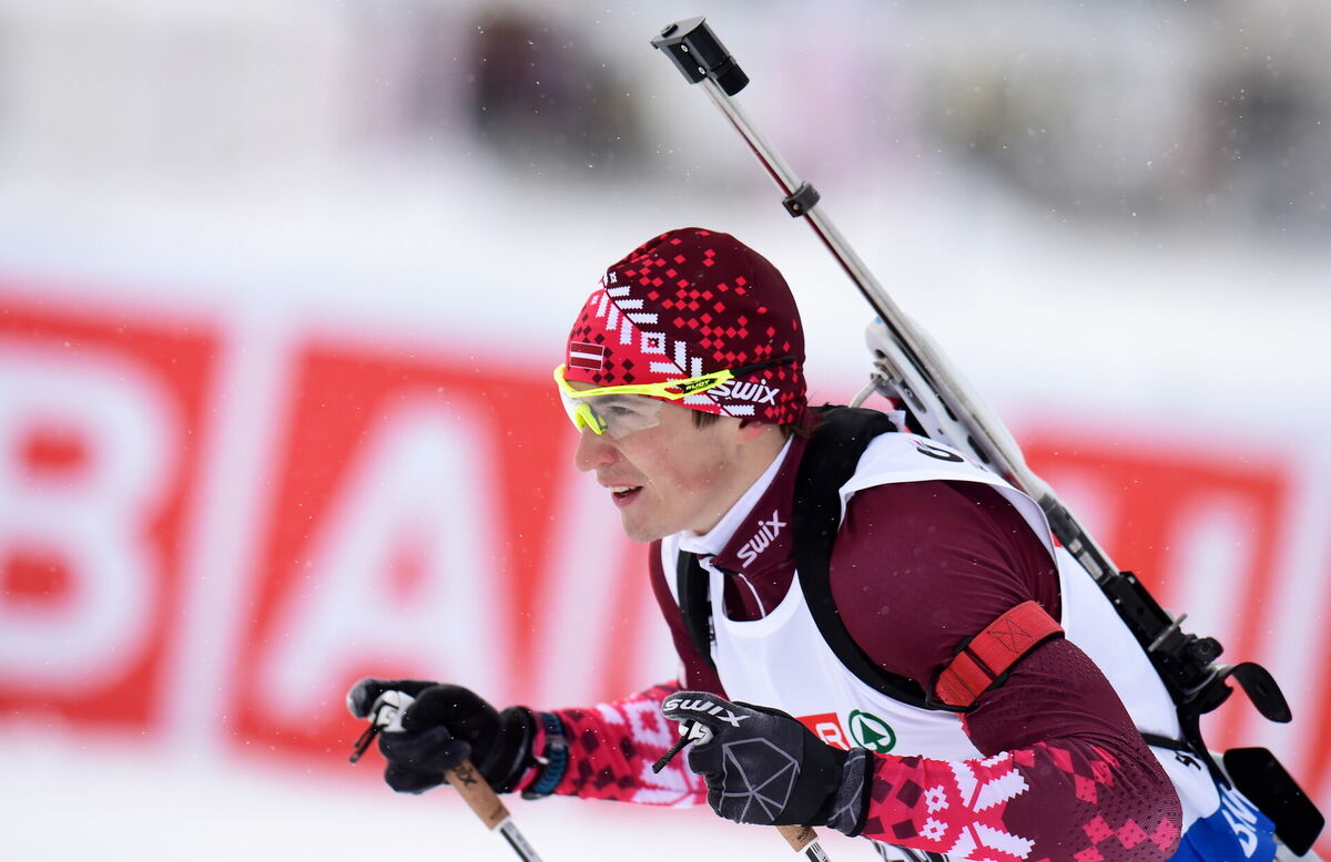 Latvijas biatlonists Andrejs Rastorgujevs. Foto: Ieva Lūka/LETA