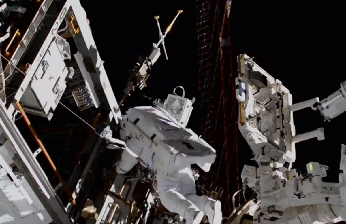 NASA kosmonauti. Foto: Ekrānšāviņš no video