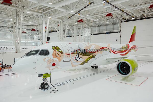 "airBaltic" lidmašīna. Foto: publicitātes attēls
