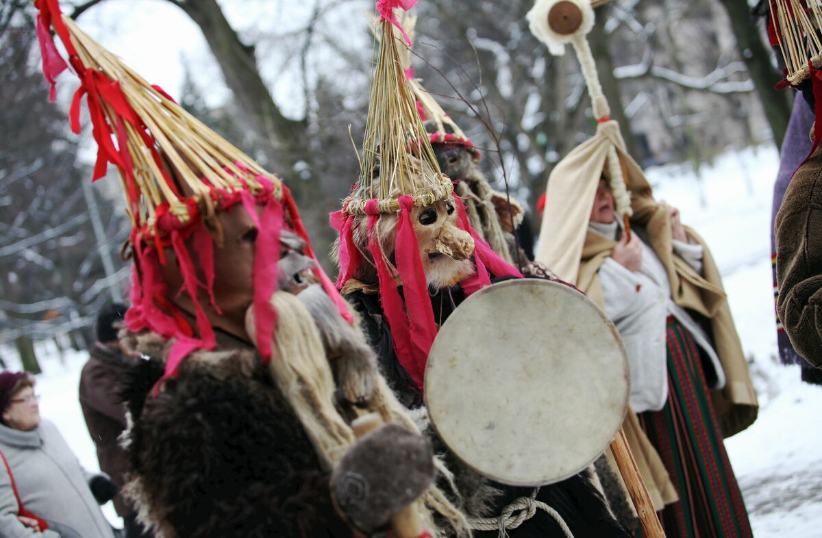 Meteņi. Foto: Ieva Čīka/LETA