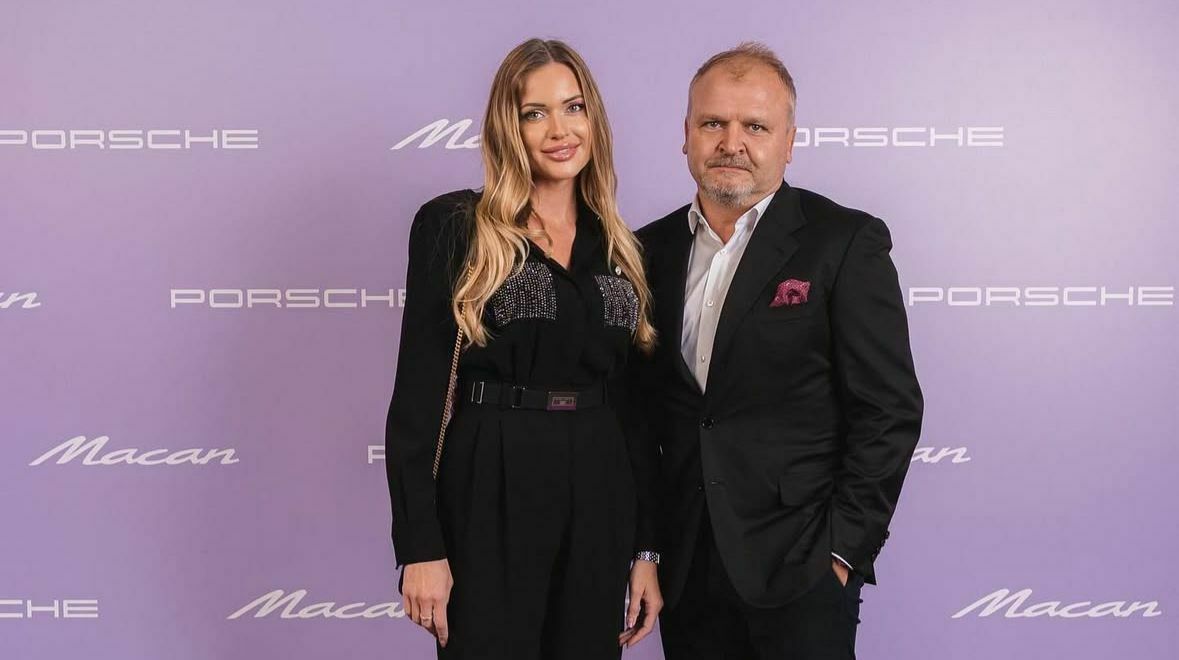 Kristīne Jelinska un Oļegs Fiļs. Foto: "Instagram" / @kristinejelinska