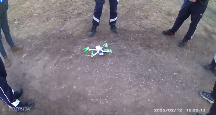 Foto: Ekrānšāviņš no Valsts policijas video.