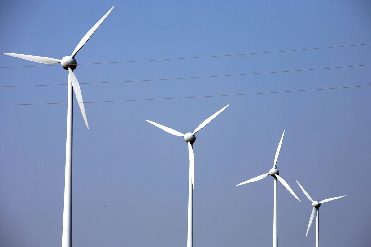 Vēja ģenertori. Foto: Agnese Gulbe/LETA