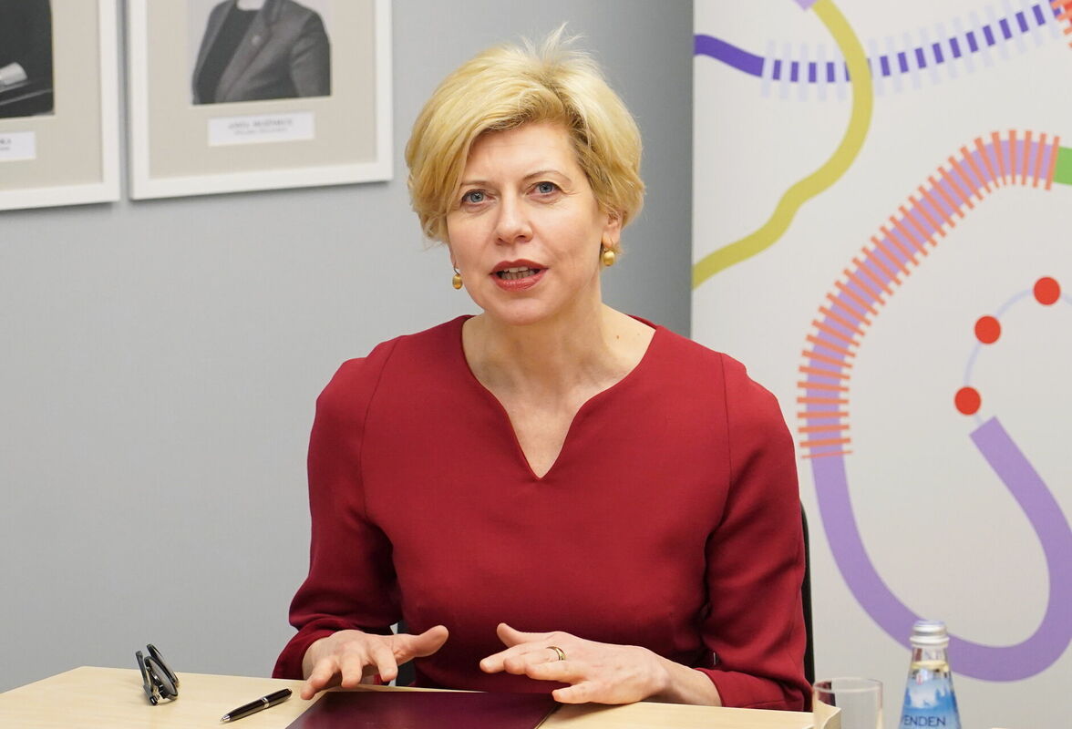 Izglītības un zinātnes ministre Anda Čakša. Foto: Zane Bitere/LETA