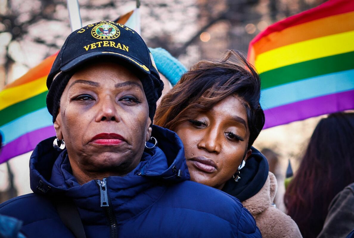 Protesti ASV pret transpersonu diskrimināciju. Foto: scanpix/Photo by Kena betancur / AFP